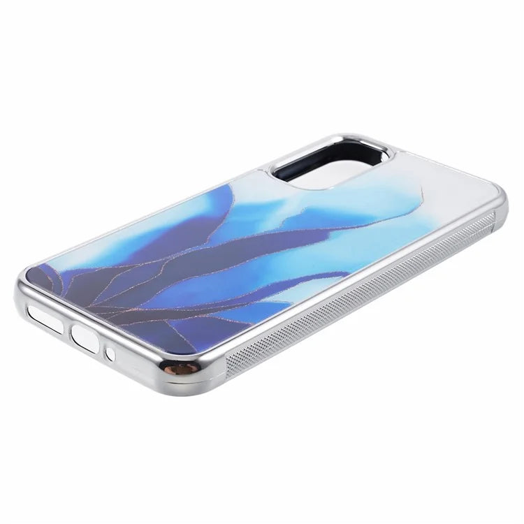 For Samsung Galaxy A24 4G (162.1 x 77.6 x 8.3mm) Cover Cell Phone PC+TPU Marble Pattern Back Case