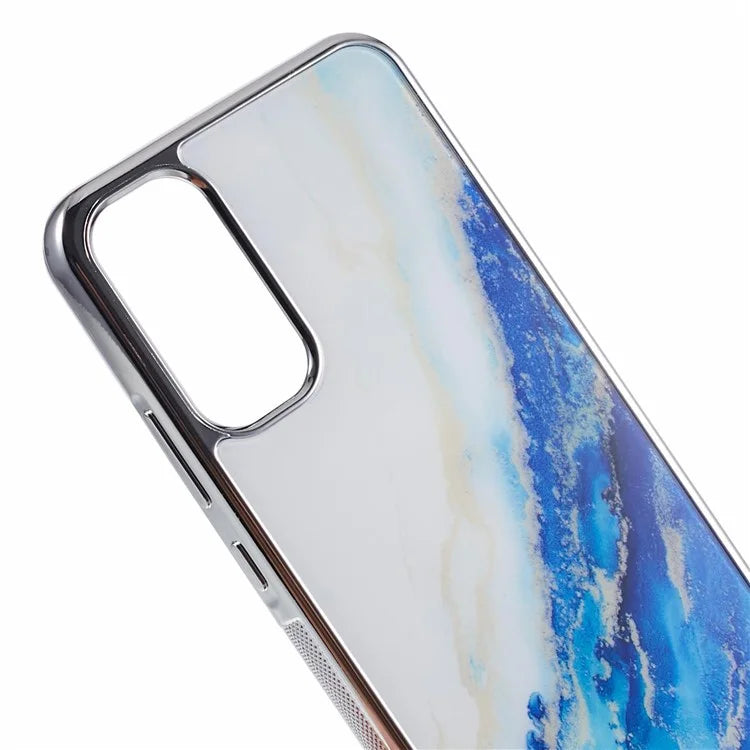 For Samsung Galaxy A24 4G (162.1 x 77.6 x 8.3mm) Cover Cell Phone PC+TPU Marble Pattern Back Case