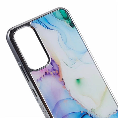 For Samsung Galaxy A24 4G (162.1 x 77.6 x 8.3mm) Cover Cell Phone PC+TPU Marble Pattern Back Case
