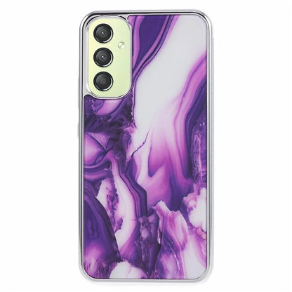 For Samsung Galaxy A24 4G (162.1 x 77.6 x 8.3mm) Cover Cell Phone PC+TPU Marble Pattern Back Case
