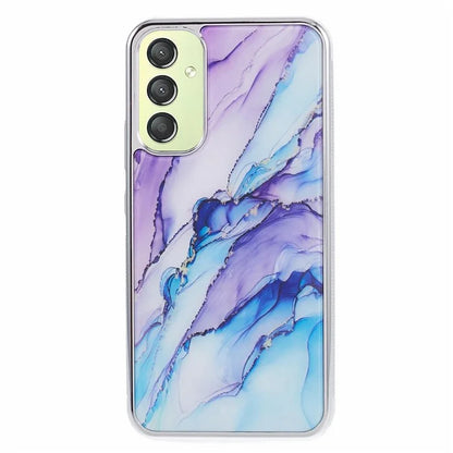 For Samsung Galaxy A24 4G (162.1 x 77.6 x 8.3mm) Cover Cell Phone PC+TPU Marble Pattern Back Case