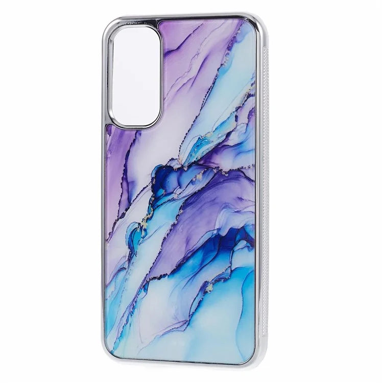 For Samsung Galaxy A24 4G (162.1 x 77.6 x 8.3mm) Cover Cell Phone PC+TPU Marble Pattern Back Case