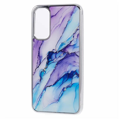 For Samsung Galaxy A24 4G (162.1 x 77.6 x 8.3mm) Cover Cell Phone PC+TPU Marble Pattern Back Case