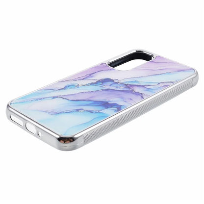 For Samsung Galaxy A24 4G (162.1 x 77.6 x 8.3mm) Cover Cell Phone PC+TPU Marble Pattern Back Case