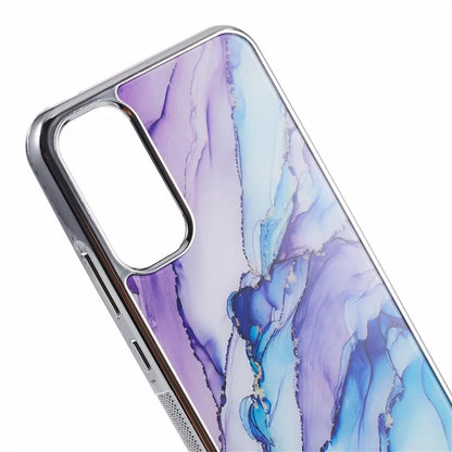 For Samsung Galaxy A24 4G (162.1 x 77.6 x 8.3mm) Cover Cell Phone PC+TPU Marble Pattern Back Case