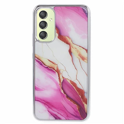 For Samsung Galaxy A24 4G (162.1 x 77.6 x 8.3mm) Cover Cell Phone PC+TPU Marble Pattern Back Case