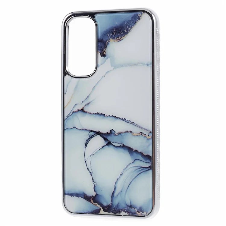 For Samsung Galaxy A24 4G (162.1 x 77.6 x 8.3mm) Cover Cell Phone PC+TPU Marble Pattern Back Case
