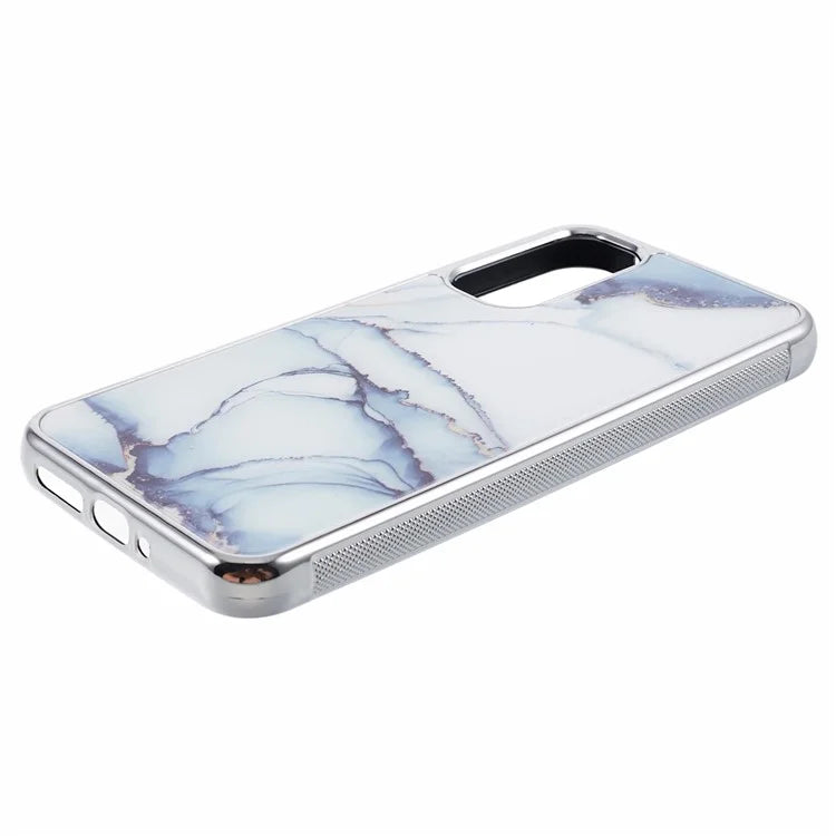 For Samsung Galaxy A24 4G (162.1 x 77.6 x 8.3mm) Cover Cell Phone PC+TPU Marble Pattern Back Case