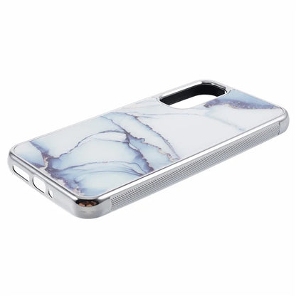 For Samsung Galaxy A24 4G (162.1 x 77.6 x 8.3mm) Cover Cell Phone PC+TPU Marble Pattern Back Case