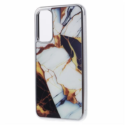 For Samsung Galaxy A24 4G (162.1 x 77.6 x 8.3mm) Cover Cell Phone PC+TPU Marble Pattern Back Case