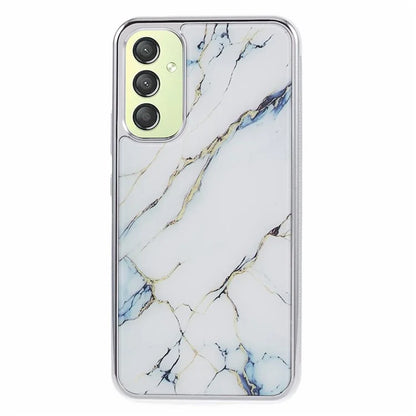 For Samsung Galaxy A24 4G (162.1 x 77.6 x 8.3mm) Cover Cell Phone PC+TPU Marble Pattern Back Case