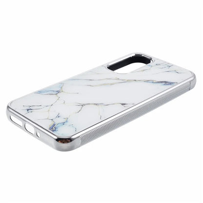 For Samsung Galaxy A24 4G (162.1 x 77.6 x 8.3mm) Cover Cell Phone PC+TPU Marble Pattern Back Case