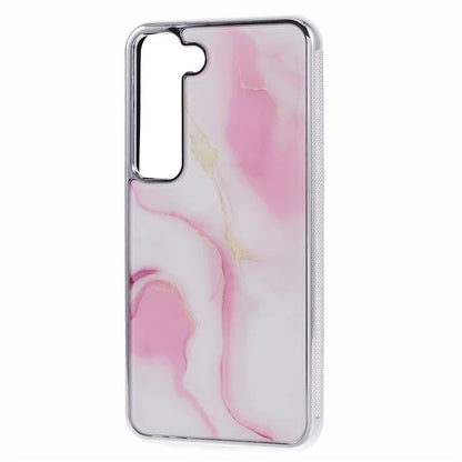 For Samsung Galaxy S22+ 5G Cover Marble Pattern Cell Phone PC+TPU Back Case