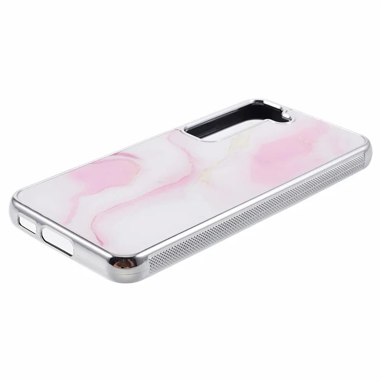 For Samsung Galaxy S22+ 5G Cover Marble Pattern Cell Phone PC+TPU Back Case