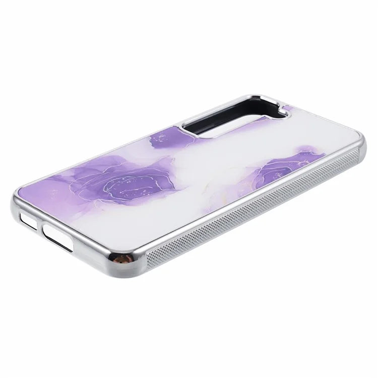 For Samsung Galaxy S22+ 5G Cover Marble Pattern Cell Phone PC+TPU Back Case