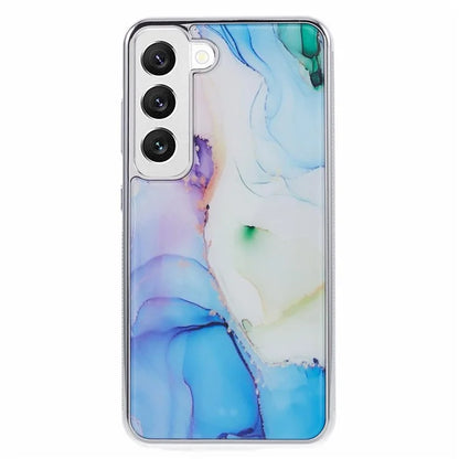 For Samsung Galaxy S22+ 5G Cover Marble Pattern Cell Phone PC+TPU Back Case