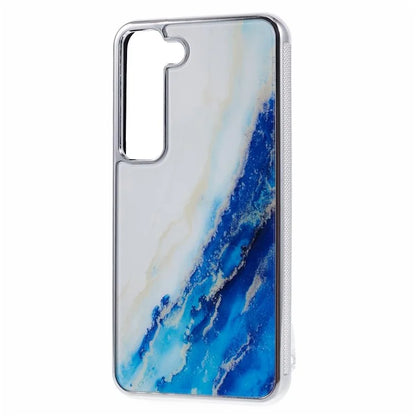 For Samsung Galaxy S22+ 5G Cover Marble Pattern Cell Phone PC+TPU Back Case