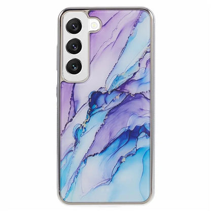 For Samsung Galaxy S22+ 5G Cover Marble Pattern Cell Phone PC+TPU Back Case