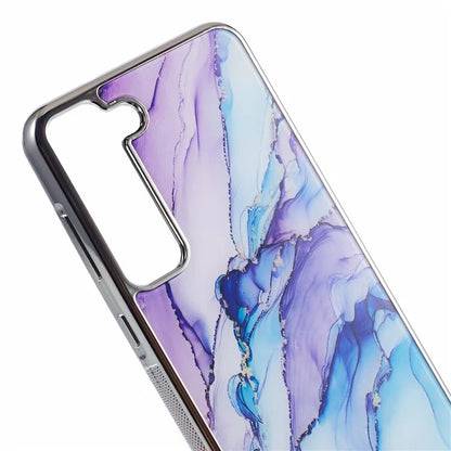 For Samsung Galaxy S22+ 5G Cover Marble Pattern Cell Phone PC+TPU Back Case