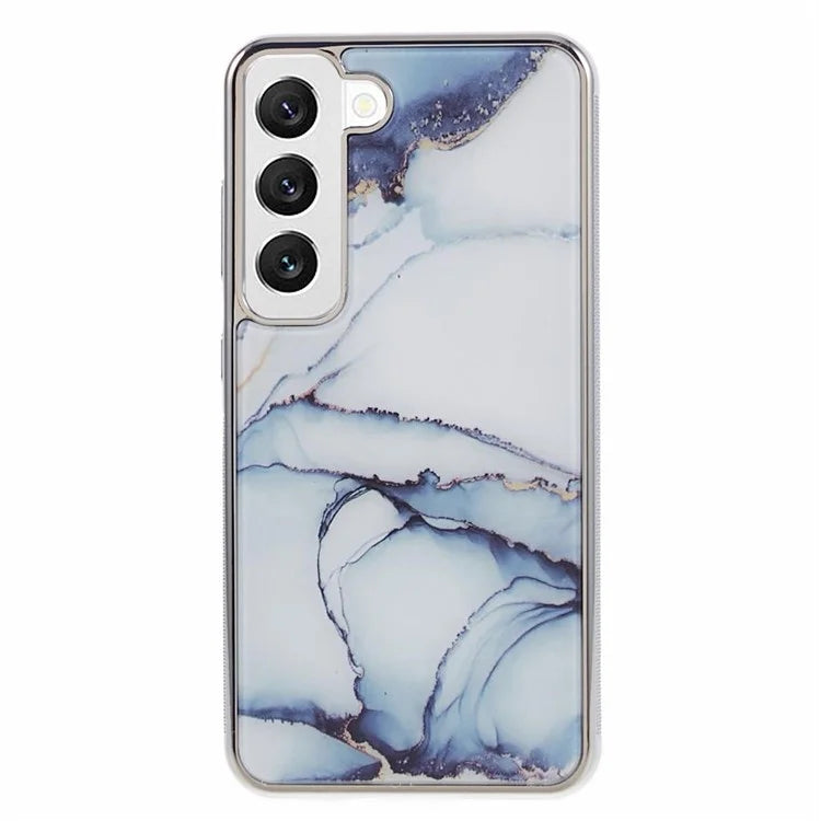 For Samsung Galaxy S22+ 5G Cover Marble Pattern Cell Phone PC+TPU Back Case