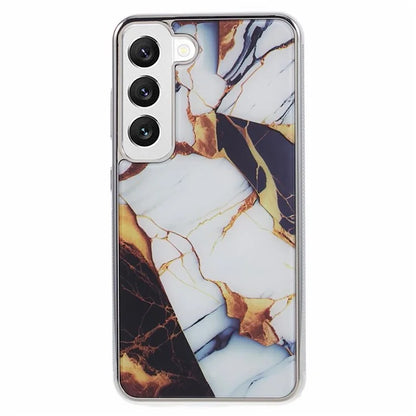 For Samsung Galaxy S22+ 5G Cover Marble Pattern Cell Phone PC+TPU Back Case