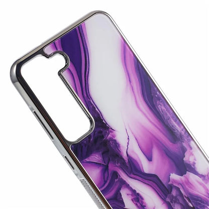 For Samsung Galaxy S22 5G Cover Marble Pattern Cell Phone PC+TPU Shockproof Case