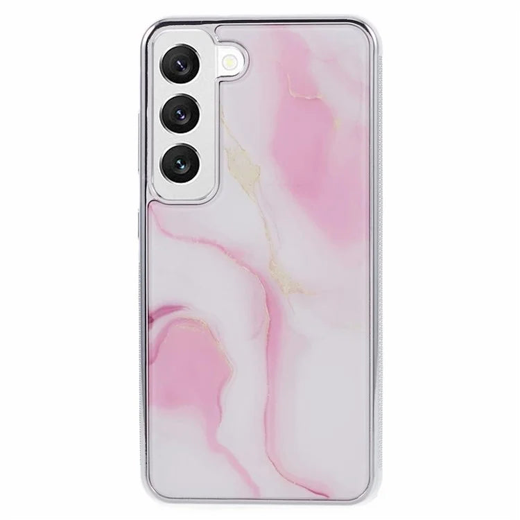 For Samsung Galaxy S22 5G Cover Marble Pattern Cell Phone PC+TPU Shockproof Case