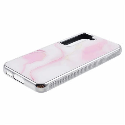 For Samsung Galaxy S22 5G Cover Marble Pattern Cell Phone PC+TPU Shockproof Case