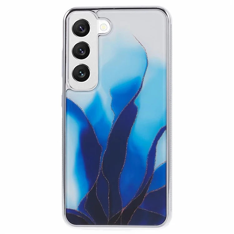 For Samsung Galaxy S22 5G Cover Marble Pattern Cell Phone PC+TPU Shockproof Case