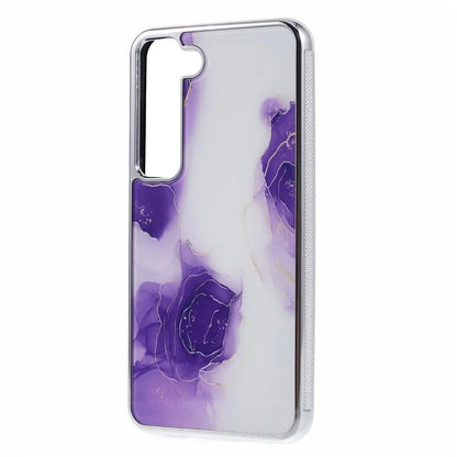 For Samsung Galaxy S22 5G Cover Marble Pattern Cell Phone PC+TPU Shockproof Case