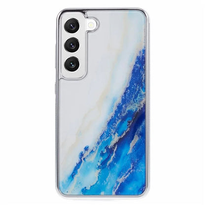 For Samsung Galaxy S22 5G Cover Marble Pattern Cell Phone PC+TPU Shockproof Case