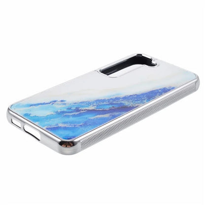For Samsung Galaxy S22 5G Cover Marble Pattern Cell Phone PC+TPU Shockproof Case