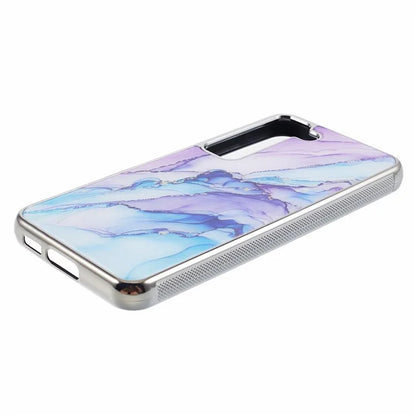 For Samsung Galaxy S22 5G Cover Marble Pattern Cell Phone PC+TPU Shockproof Case