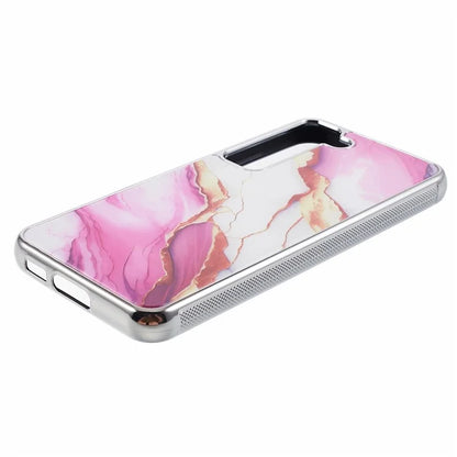 For Samsung Galaxy S22 5G Cover Marble Pattern Cell Phone PC+TPU Shockproof Case