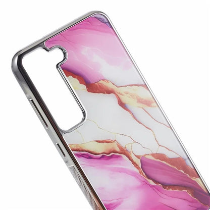 For Samsung Galaxy S22 5G Cover Marble Pattern Cell Phone PC+TPU Shockproof Case