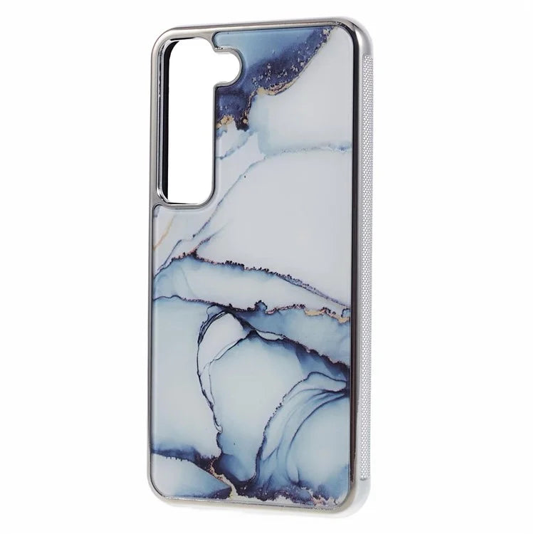 For Samsung Galaxy S22 5G Cover Marble Pattern Cell Phone PC+TPU Shockproof Case