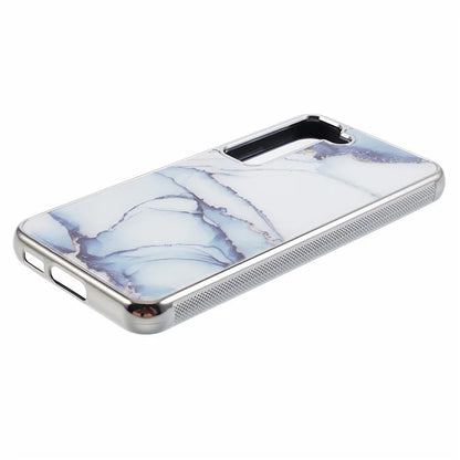 For Samsung Galaxy S22 5G Cover Marble Pattern Cell Phone PC+TPU Shockproof Case