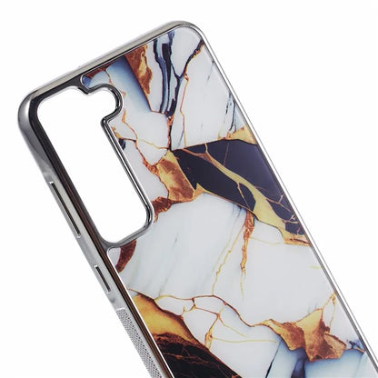 For Samsung Galaxy S22 5G Cover Marble Pattern Cell Phone PC+TPU Shockproof Case