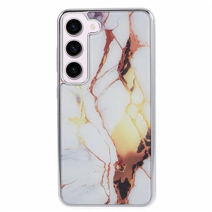 For Samsung Galaxy S23 Cover Marble Pattern Phone PC+TPU Scratch Proof Case