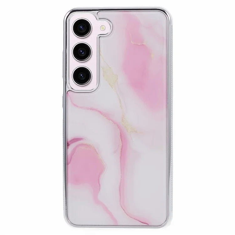For Samsung Galaxy S23 Cover Marble Pattern Phone PC+TPU Scratch Proof Case