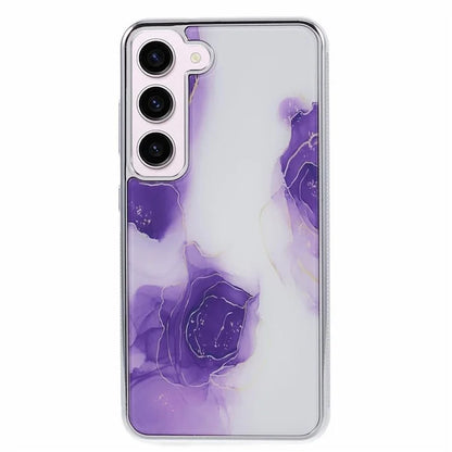 For Samsung Galaxy S23 Cover Marble Pattern Phone PC+TPU Scratch Proof Case