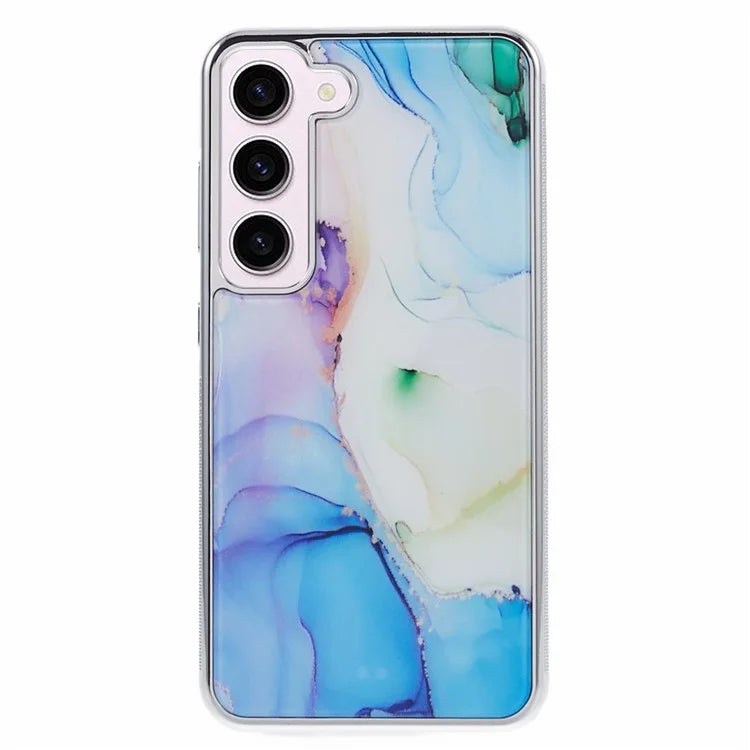 For Samsung Galaxy S23 Cover Marble Pattern Phone PC+TPU Scratch Proof Case