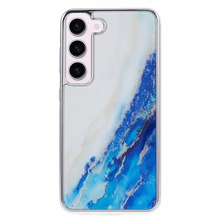 For Samsung Galaxy S23 Cover Marble Pattern Phone PC+TPU Scratch Proof Case