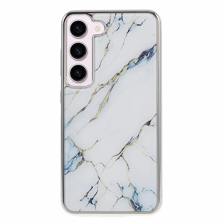 For Samsung Galaxy S23 Cover Marble Pattern Phone PC+TPU Scratch Proof Case