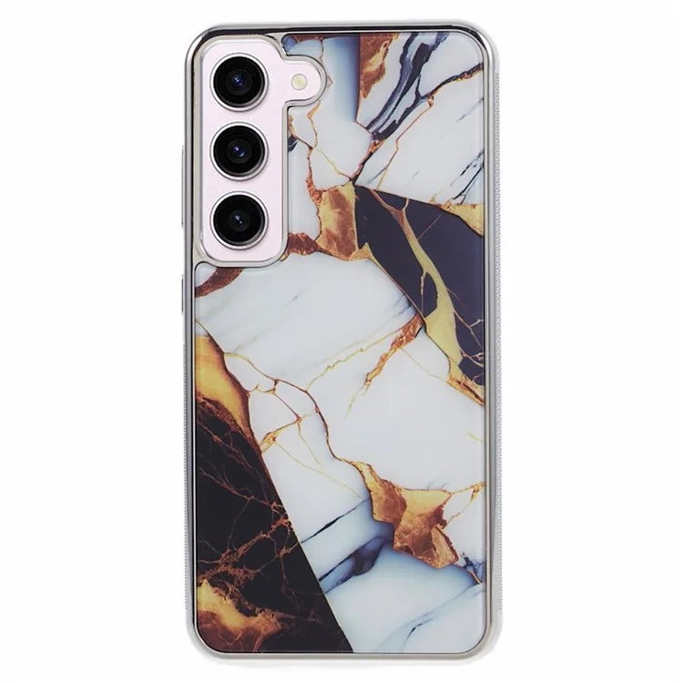 For Samsung Galaxy S23 Cover Marble Pattern Phone PC+TPU Scratch Proof Case