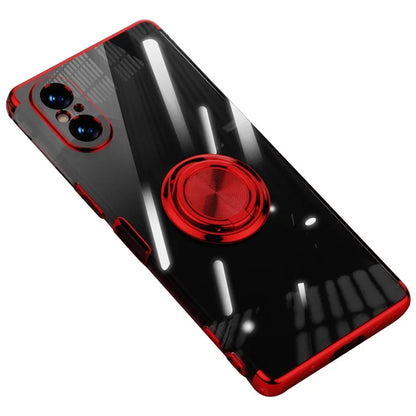 For Sony Xperia 5 V Phone Case Electroplating TPU Anti-drop Cover with Ring Kickstand