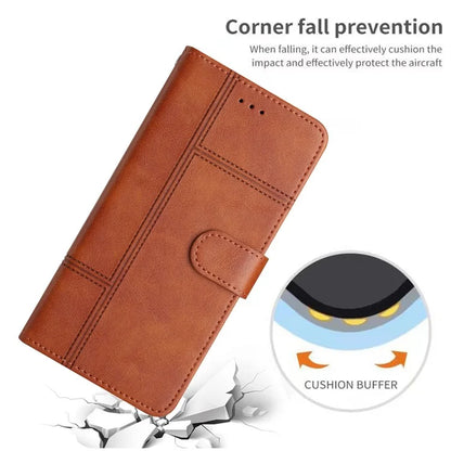 For Samsung Galaxy A05 4G Case Line Imprinted Leather Wallet Anti-drop Phone Cover