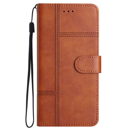 For Samsung Galaxy A05 4G Case Line Imprinted Leather Wallet Anti-drop Phone Cover