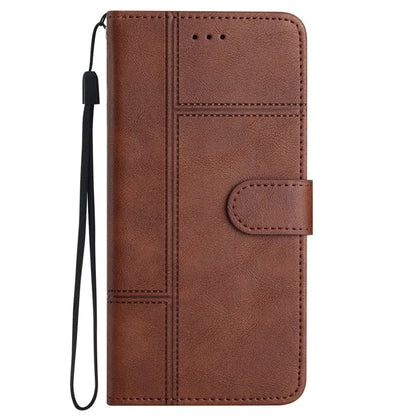 For Samsung Galaxy A05 4G Case Line Imprinted Leather Wallet Anti-drop Phone Cover