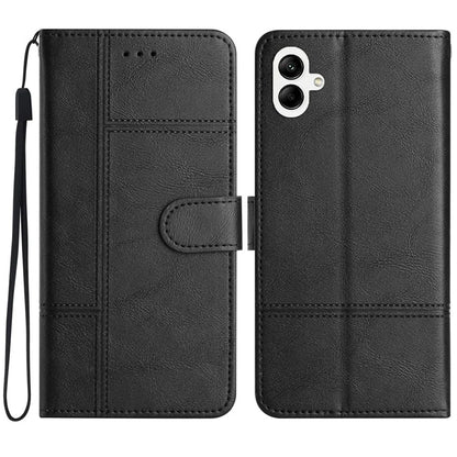 For Samsung Galaxy A05 4G Case Line Imprinted Leather Wallet Anti-drop Phone Cover